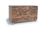GINER Y COLOMER - Buffet en bois de manguier récupéré naturel - 2 portes et 3 tiroirs - Dimensions 150 x 50 x 90 cm